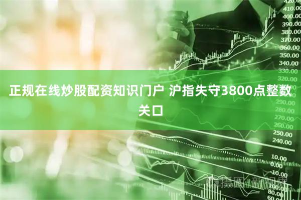 正规在线炒股配资知识门户 沪指失守3800点整数关口